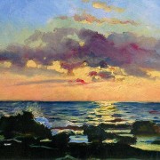 Tramonto-sul-mare-a-Livorno-di-Nikolai-Ge-del-1862